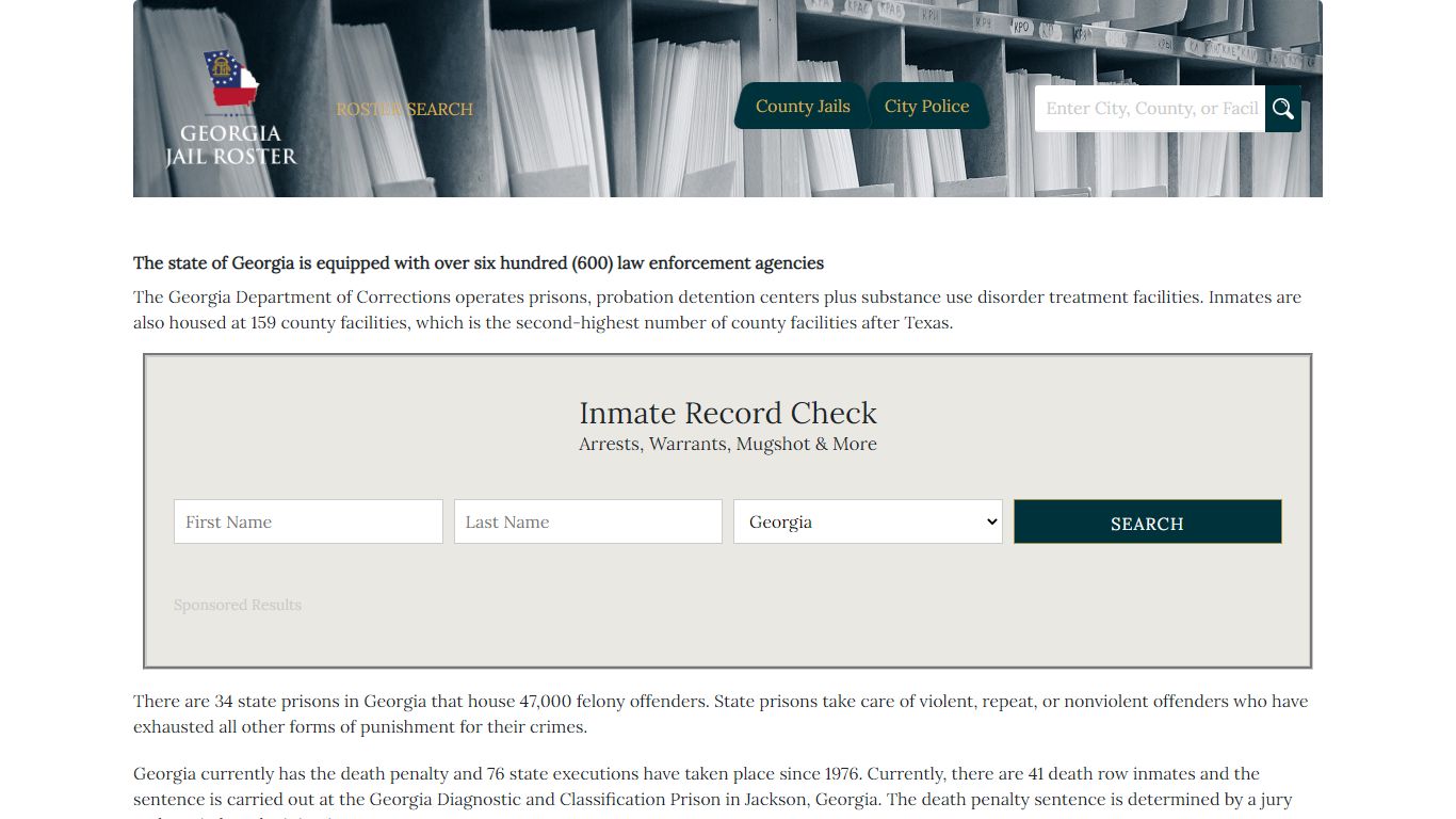 Cherokee County | Georgia Jail Inmate Search